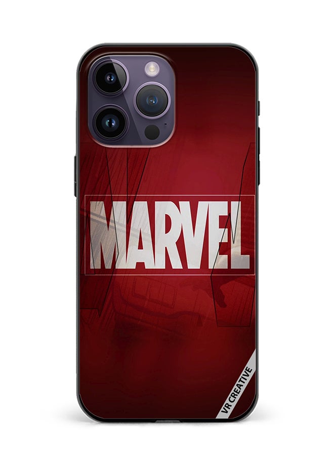 VR CREATIVE Protective Case Cover For Apple iPhone 16 Pro Max Marvel Logo Design Multicolour