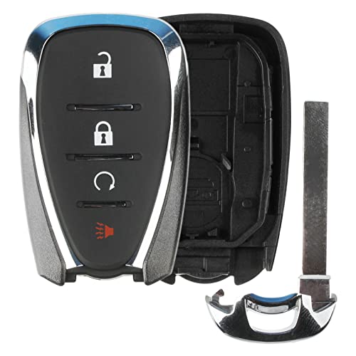 KeylessOption Keyless Option Remote Start 4btn Key Fob Shell Case for GMC Chevrolet (HYQ4EA) - Image 1