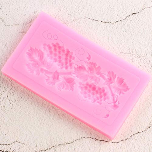 Seedomes 1pc Lovely Grape Leaves Silicone Mold for DIY Handmade Ice Cream Cupcake Cake Topper Decoration Jelly Shots Soap Mould Candy Gum Paste Crystal Pudding Ice Cube Chocolate Fondant Mold Desserts - Image 3