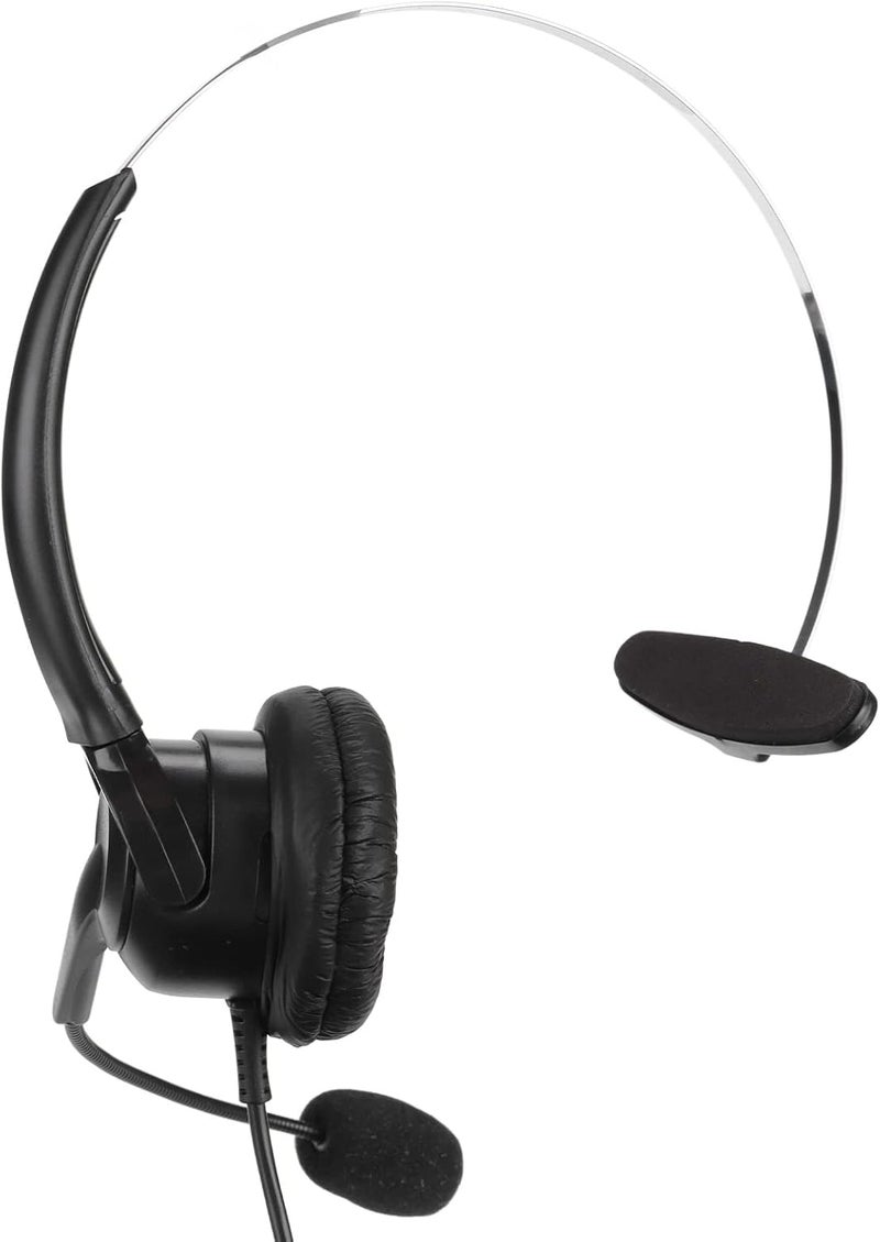 RJ9 Telephone Headset with 330° Adjustable Noise - Canceling Mic, Wired Office Landline Headset for Call Center Home Use, Lightweight Comfort Fit with Soft Ear Cushions - Image 1