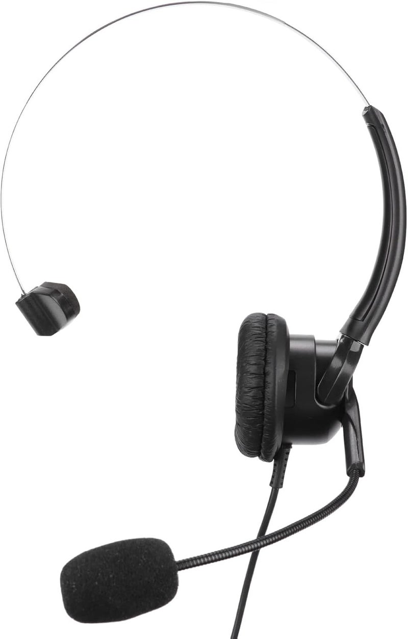 RJ9 Telephone Headset with 330° Adjustable Noise - Canceling Mic, Wired Office Landline Headset for Call Center Home Use, Lightweight Comfort Fit with Soft Ear Cushions - Image 4
