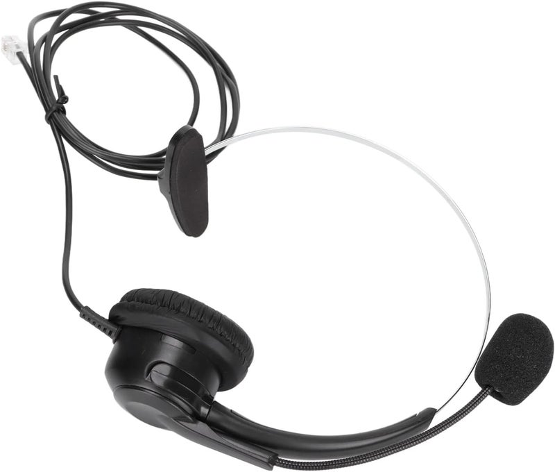 RJ9 Telephone Headset with 330° Adjustable Noise - Canceling Mic, Wired Office Landline Headset for Call Center Home Use, Lightweight Comfort Fit with Soft Ear Cushions - Image 5