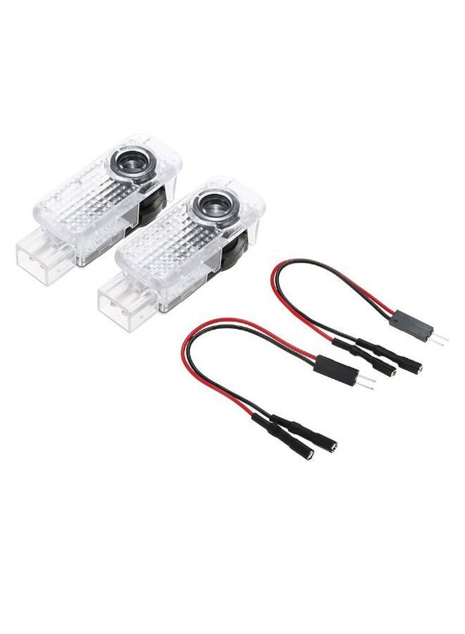 MUNTAQI 2-Piece LED Car Door Projector Logo Ghost Shadow Light - Image 1