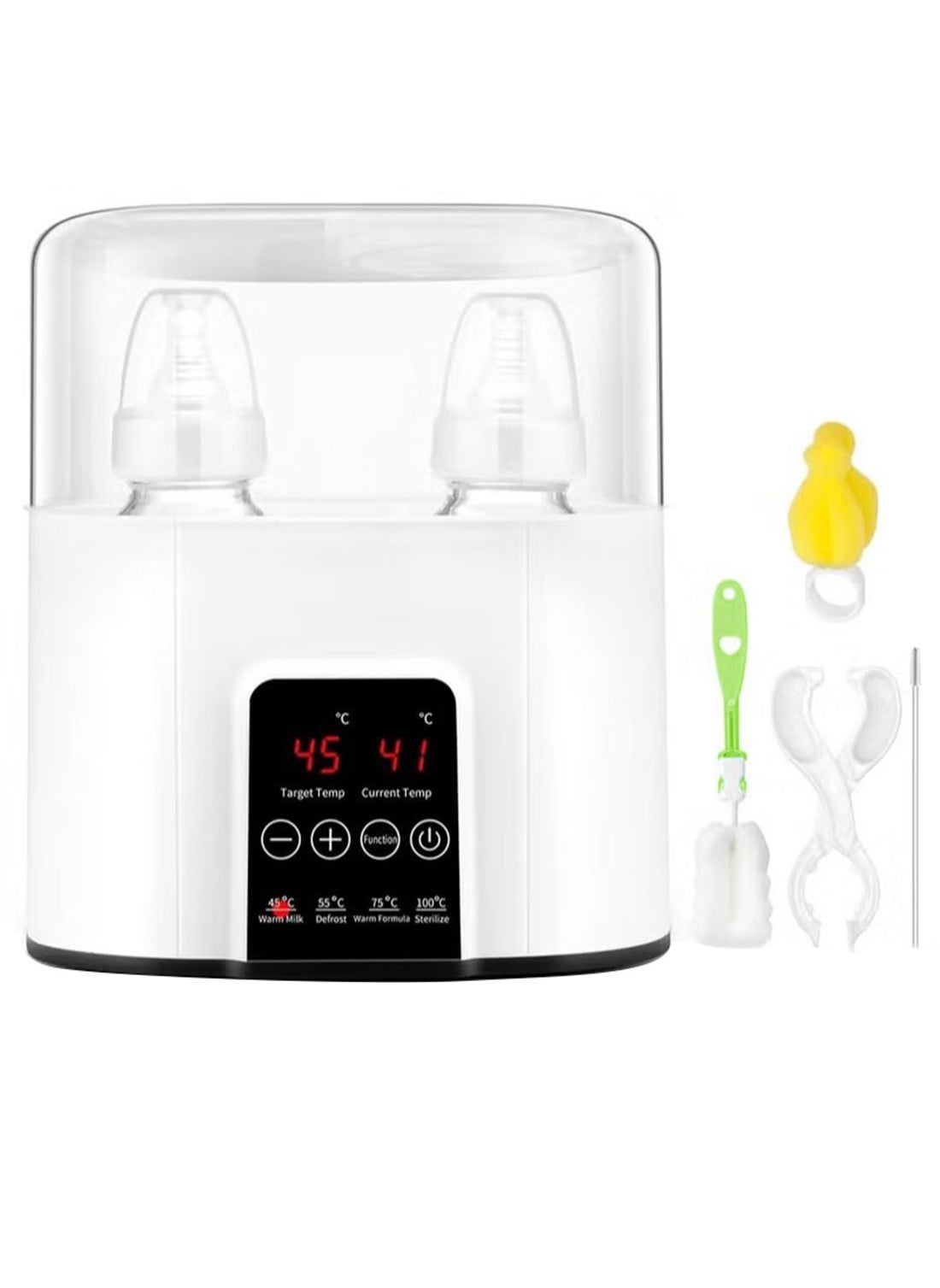 Baby Bottle Warmer Milk Formula Baby Food Heater And Steam Sterilizer With Cleaning Brush 