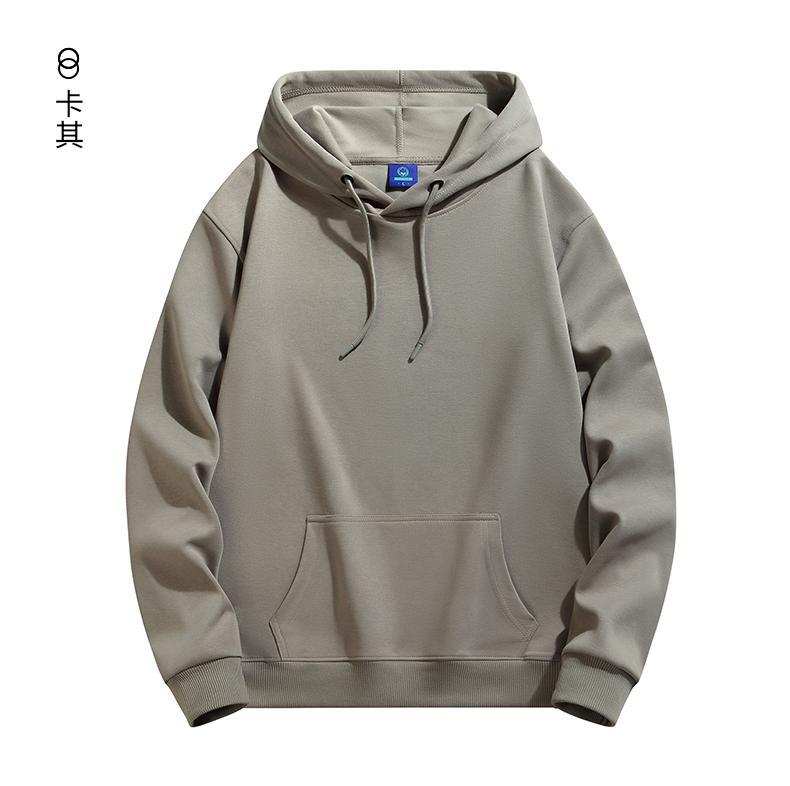 Huamian Sweatshirt Workwear With Logo Printed, Fleece-Lined Long-Sleeve Jacket, Loose-Fitting Hooded Promotional Shirt, Team Uniform, Thickened And Warm - Image 1