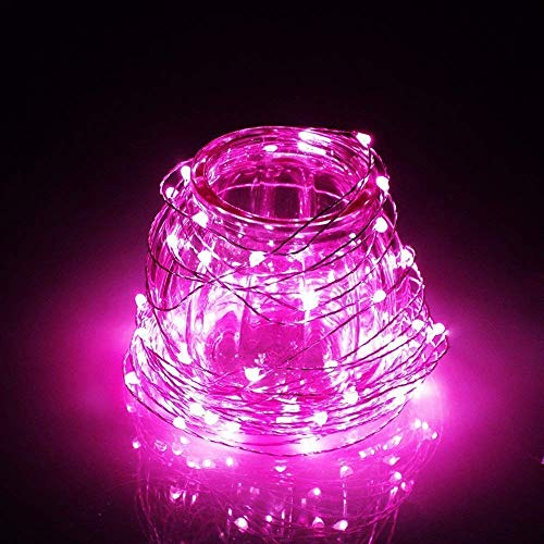 MIRADH Fairy Lights USB Powered String Lights 3M, 30 Led Christmas Lights Fairy String Lights for Party Wedding Festival Bedroom Table Decoration (Pink, Pack of 2) - Image 5