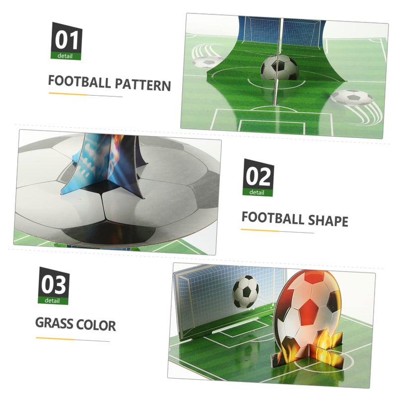 Soccer Pattern Tiered Cake Stand Reusable Cupcake Holder For Parties - Image 4