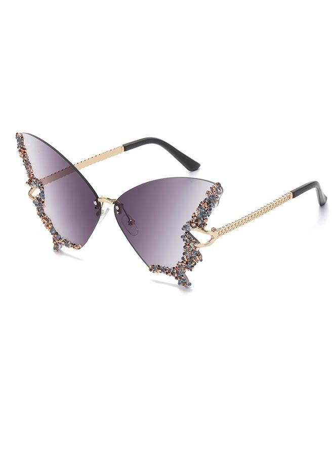 Fashion Female Diamond erfly Sharpe Sunglasses - Image 2