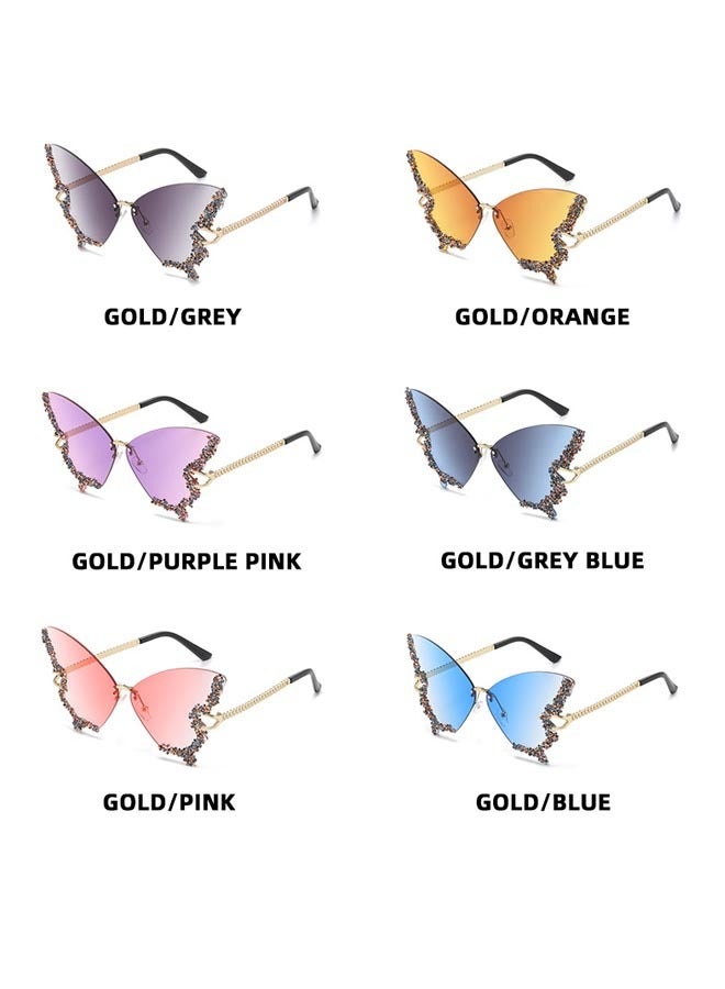 Fashion Female Diamond erfly Sharpe Sunglasses - Image 4