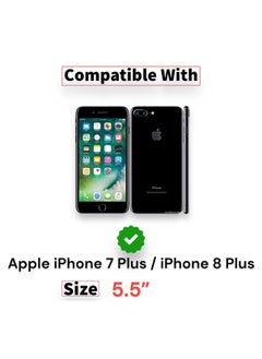 Generic For Apple iPhone 7/8 Plus Flip Full Leather Wallet Card Slot Case wiith Kickstand,with Strap Magnetic Closure,Included Internal Tpu Silicone Case,High Protective Apple iPhone 7/8 Plus(5.5")(Red)  - Image 4