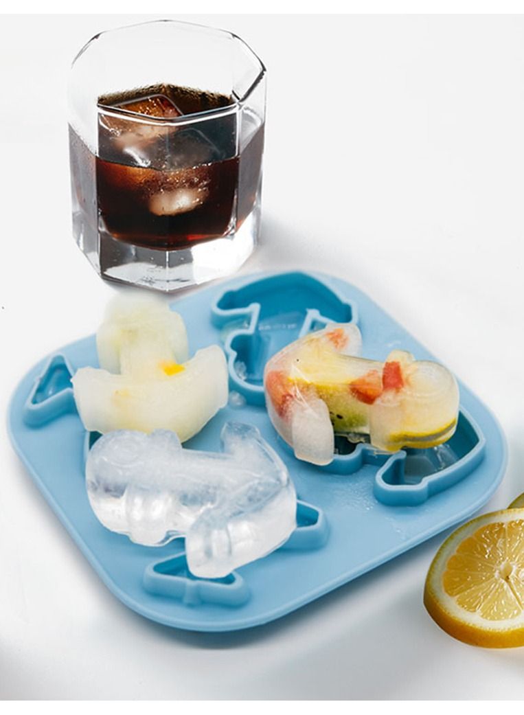 Sky blue aircraft ship anchor cartoon ice lattice mold for  - Image 3