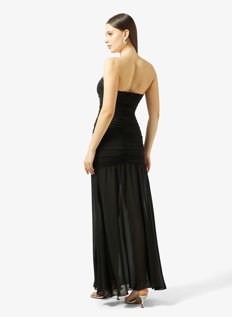 تي اف ان سي فستان ماكسي بحمالات عريضة وتفاصيل عقدة عند الخصر - Image 2