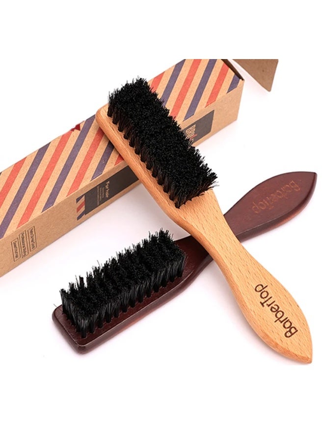 Natural Bamboo Soft Bristle Cleaning Brush Anti-static Wood Handle Hairdressing Beard Brush Hair Brush Hair Styling Combs - Image 1