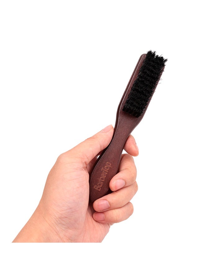 Natural Bamboo Soft Bristle Cleaning Brush Anti-static Wood Handle Hairdressing Beard Brush Hair Brush Hair Styling Combs - Image 2