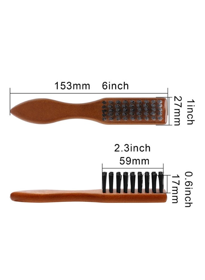 Natural Bamboo Soft Bristle Cleaning Brush Anti-static Wood Handle Hairdressing Beard Brush Hair Brush Hair Styling Combs - Image 4