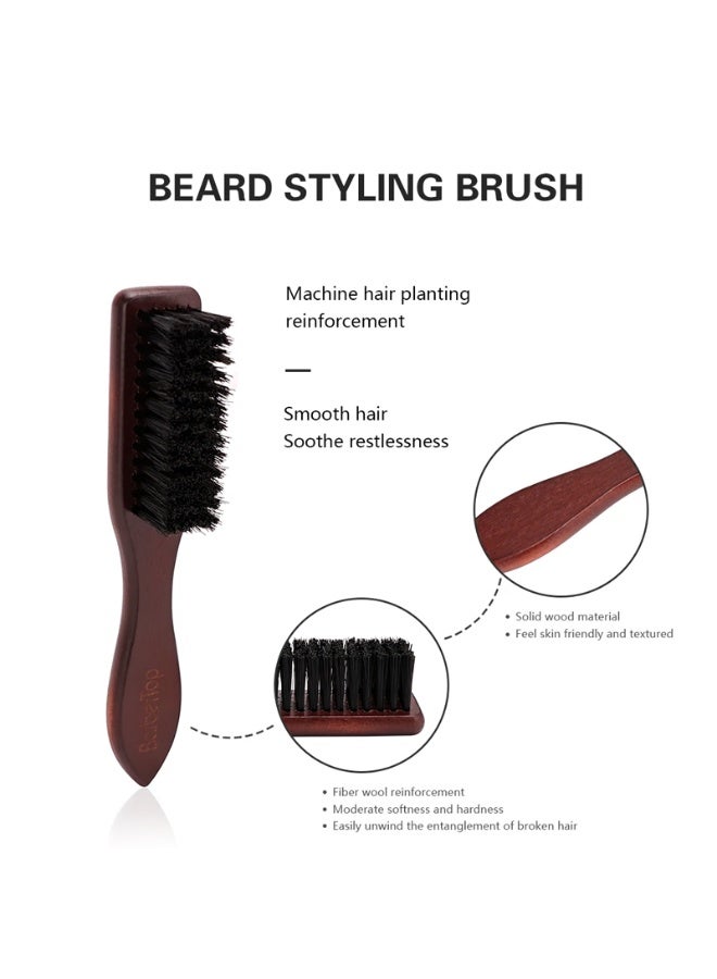 Natural Bamboo Soft Bristle Cleaning Brush Anti-static Wood Handle Hairdressing Beard Brush Hair Brush Hair Styling Combs - Image 5