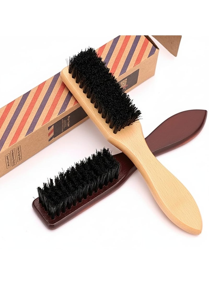 فرشاة تنظيف ناعمة الشعيرات مصنوعة من الخشب، مضادة للكهرباء الساكنة، بمقبض خشبي، فرشاة لتصفيف الشعر واللحية، فرشاة شعر، مشط لتصفيف الشعر - Image 4