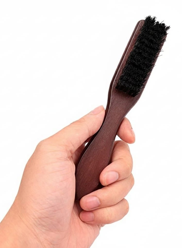 فرشاة تنظيف ناعمة الشعيرات مصنوعة من الخشب، مضادة للكهرباء الساكنة، بمقبض خشبي، فرشاة لتصفيف الشعر واللحية، فرشاة شعر، مشط لتصفيف الشعر - Image 2