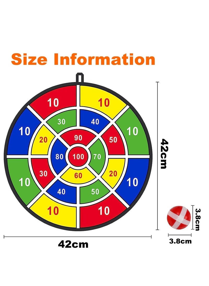 Generic Kids Dart Board Game Set Dart Board for Kids with 12 Sticky Balls Indoor Outdoor Yard Party Sports Game Toys Classic Toy Party Favor Great Gift for Boys Girls - Image 5