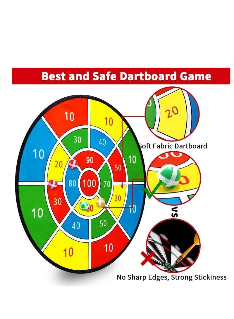 Generic Kids Dart Board Game Set Dart Board for Kids with 12 Sticky Balls Indoor Outdoor Yard Party Sports Game Toys Classic Toy Party Favor Great Gift for Boys Girls - Image 3