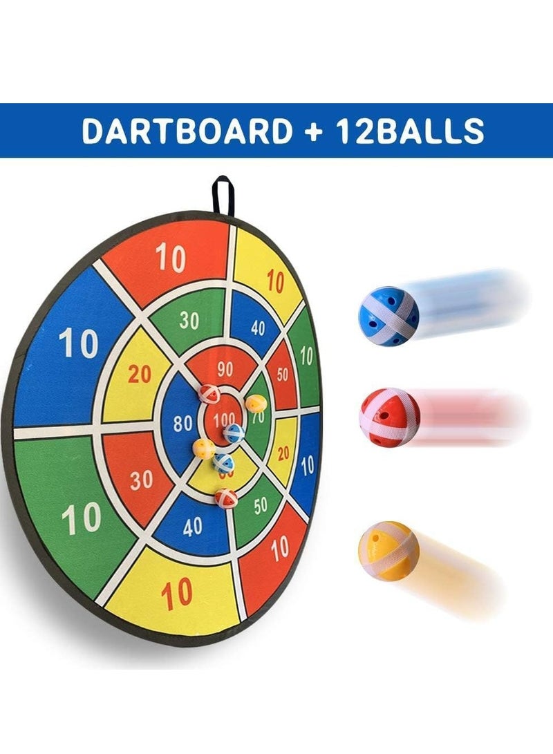 Generic Kids Dart Board Game Set Dart Board for Kids with 12 Sticky Balls Indoor Outdoor Yard Party Sports Game Toys Classic Toy Party Favor Great Gift for Boys Girls - Image 4