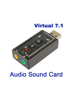 NIBEMINENT USB 3D Audio Sound Card Adapter Black  - Image 3