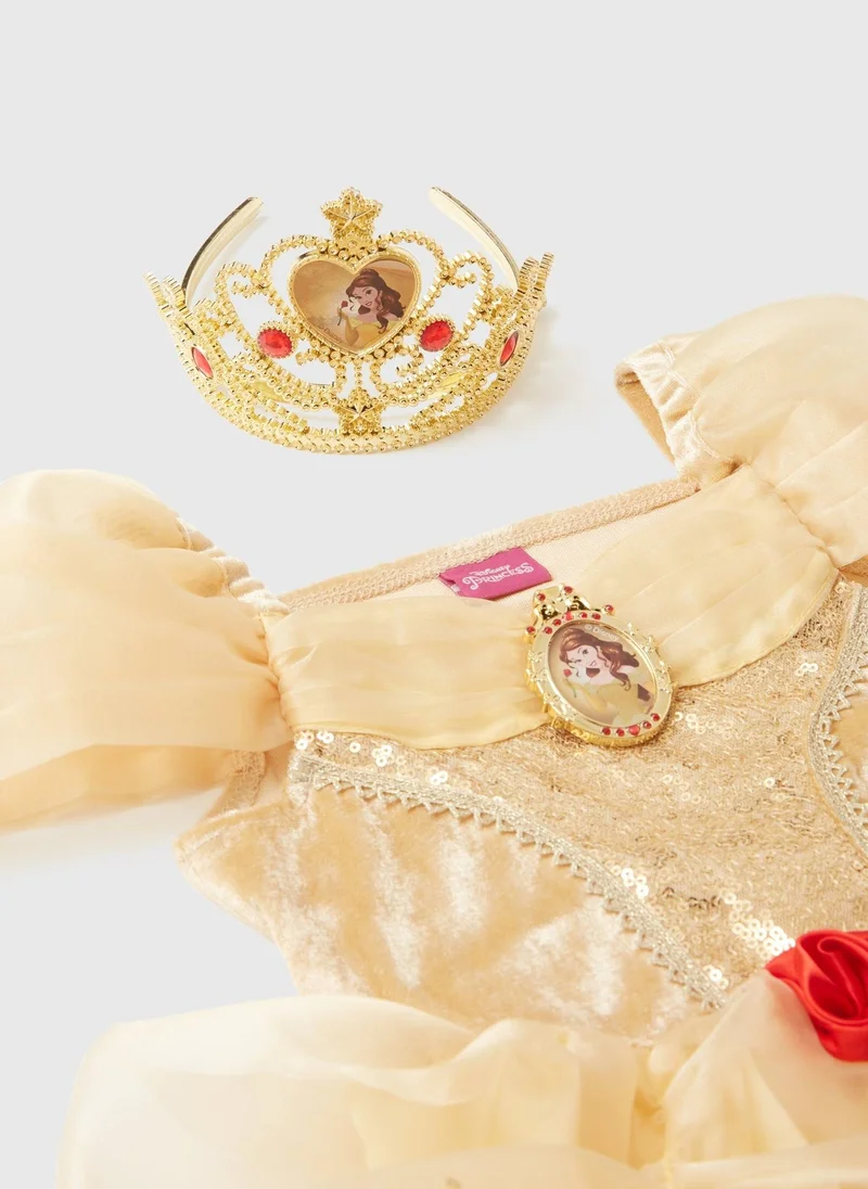Matalan Disney Kids Golden Belle Fancy Dress Costume