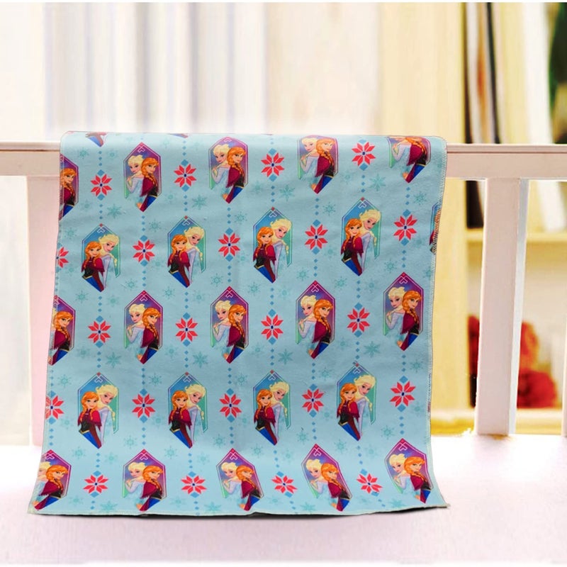 Sassoon Polyester Frozen Printed Washable and Waterproof Medium Size Dry Sheet/Bed Protector for Kids- Multi Colored (70 x 100 cm) - Image 1