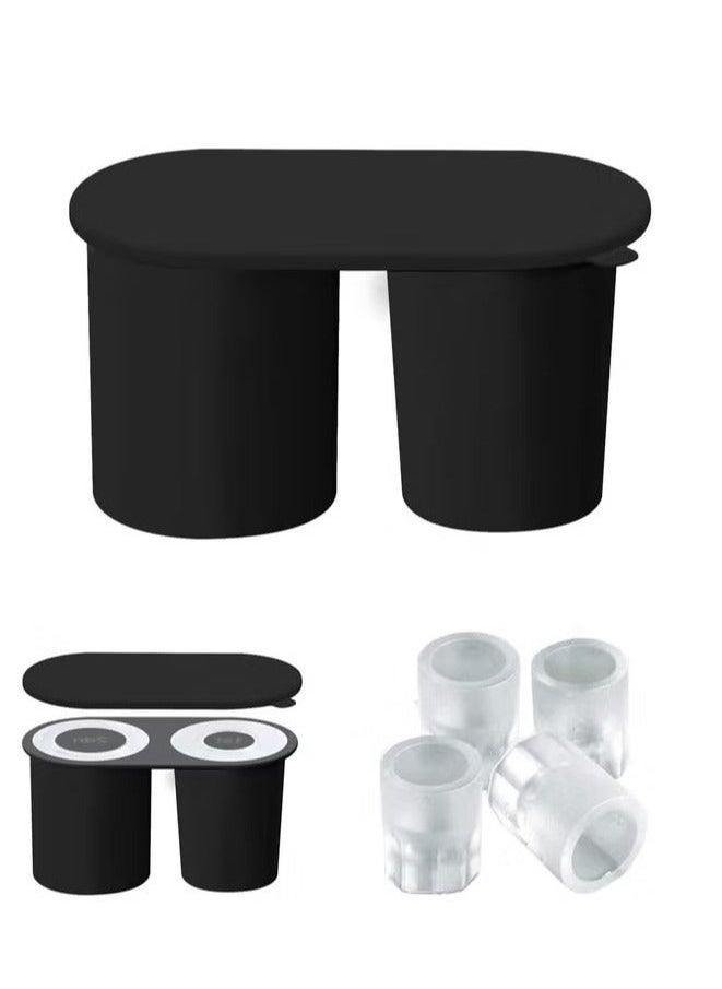 Ice Cube Tray Silicone for Stanley Cup 30 oz and 40oz, Cylinder Ice Cube for Stanley Cup 30 oz and 40oz, Ice Trays for Freezer with Lid, Tumbler Ice Molds for Drinks,Coffee  - Image 1