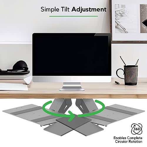 Uncaged Ergonomics KT1 Ergonomic Keyboard Tray Under Desk - Under Desk Keyboard Tray Slide Out with Adjustable Height and Tilt - Easy to Slide and Swivel 360 Degree - Keyboard Drawer with Adjustable Mouse Pad - Image 4