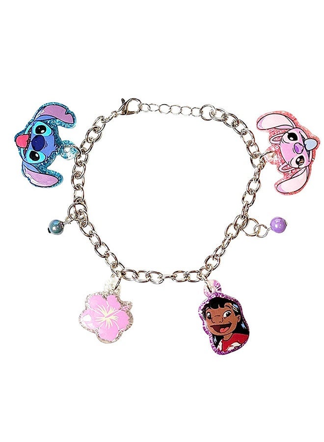 Lilo & Stitch 7" Bracelet with Metal Charms -Ages 3+ - Image 1