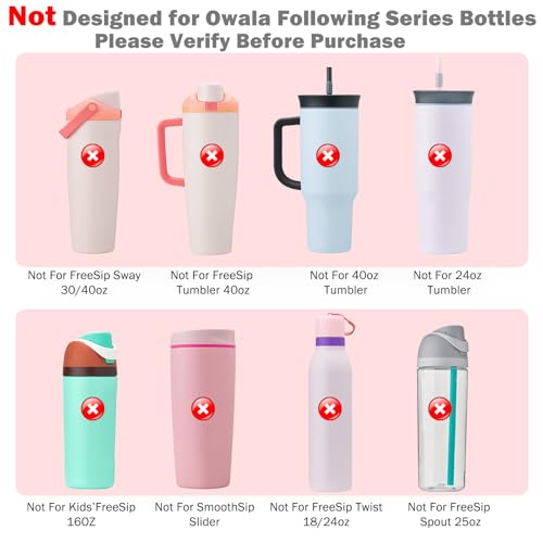 LUCKINEE 2Pcs Protective Silicone Boot Bottom Base for Owala FreeSip Twist and Flip Flask 24OZ, and Compatible with Stanly Cup Tumbler 20-40oz and More Bottles with Bottom Diameter 2.8-2.95inch - Image 3