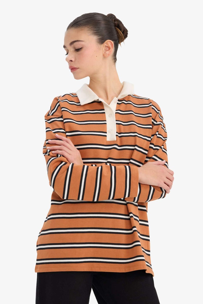 DeFacto Loose Fit Long Sleeve Sweatshirt - Image 3