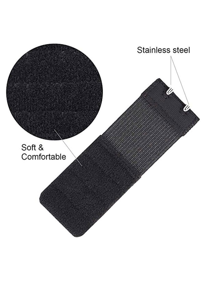 وهاواي Women Bra Extenders Elastic Bra Strap Extenders 3 Rows /2Hooks （black) - Image 3