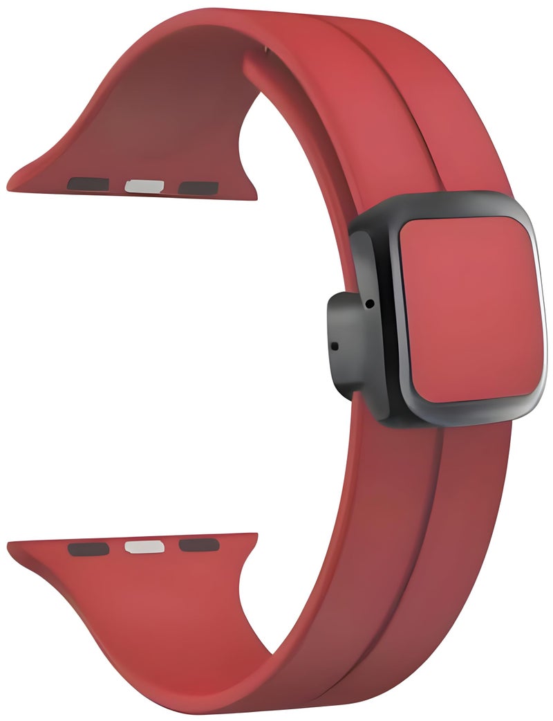 NEXT STORE Magnetic Silicone Sport Band Compatible with Apple Watch Ultra/Ultra 2 49/45/44/42mm, Soft Replacement Strap for Series 1–9 SE - Image 1