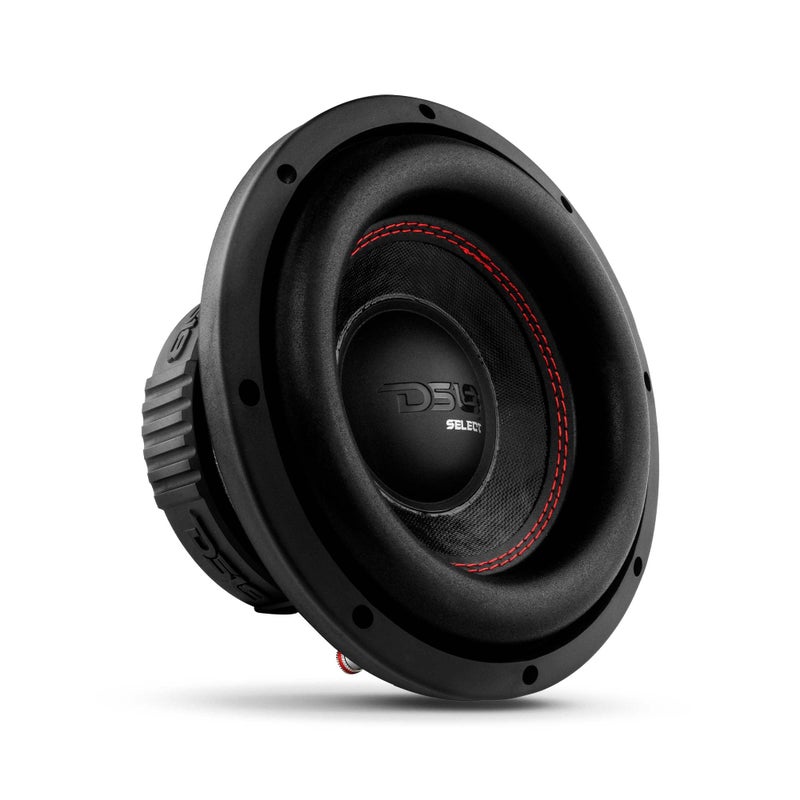 DS18 SLC-8S Subwoofer in Black - 8-Inch Speaker, 400W Max Power, 200W RMS Power, Aluminum 4 Layer Voice Coil, Black Steel Frame, SVC, 4 Ohm Impedance, Ferrite Magnet (1 Speaker) (SLC8S) - Image 2