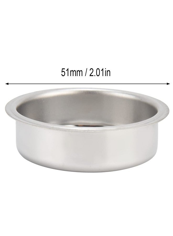 Acouto Blind Filter, 51Mm Coffee Machine Stainless Steel Backflush Insert Blind Filter for Espresso Coffee Machine - Image 4