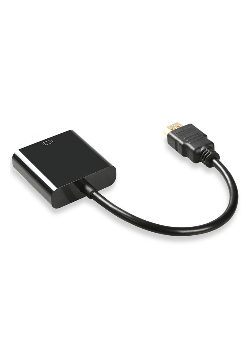 ماركة غير محددة محول HDMI إلى VGA ، واجهة الوسائط المتعددة عالية الدقة كابل محول HDMI إلى VGA ، لجهاز عرض شاشة الكمبيوتر المحمول (أسود)  - Image 2