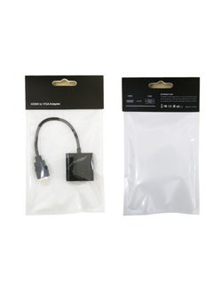 Generic HDMI to VGA Adapter, HD Multimedia Interface HDMI to VGA Converter Adapter Cable, for Computer Laptop Monitor Projector(Black)  - Image 3