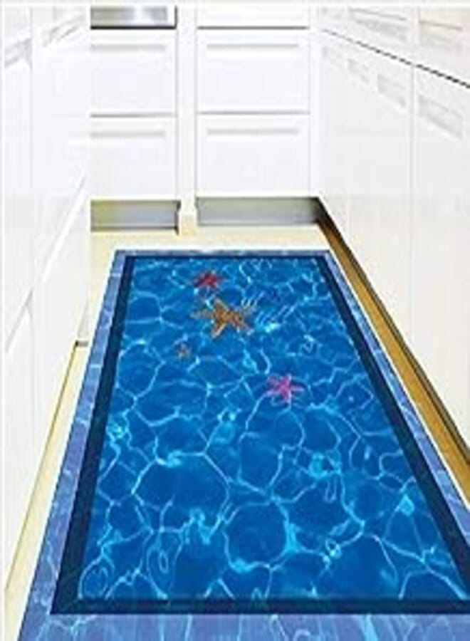 OR 3d swimming pool large Wall Stickers home decor bathroom floor art decal removable pvc Wall Sticker 