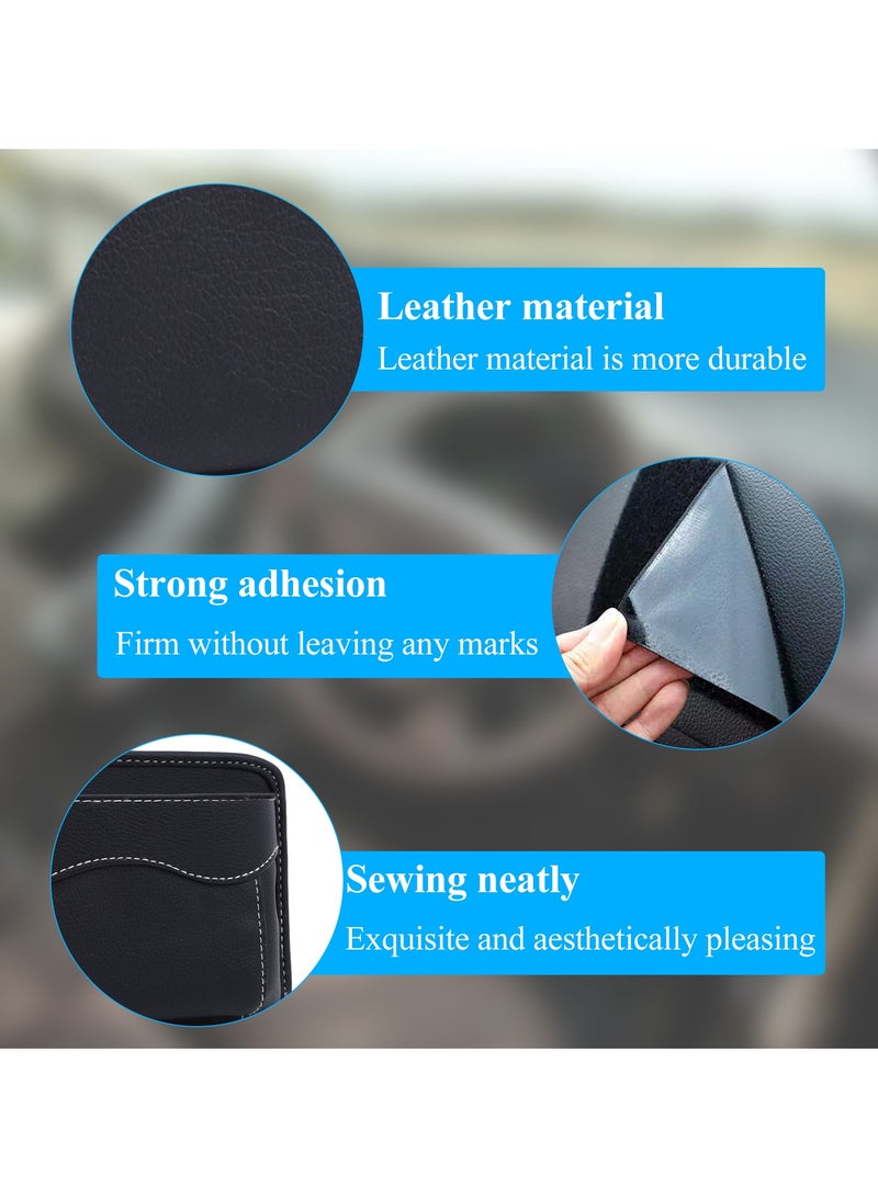 جيب جانبي لمقعد السيارة، منظم جلدي صغير، حقيبة تخزين معلقة للسيارة، مناسبة لتنظيم المحفظة على المقاعد الجانبية - Image 4
