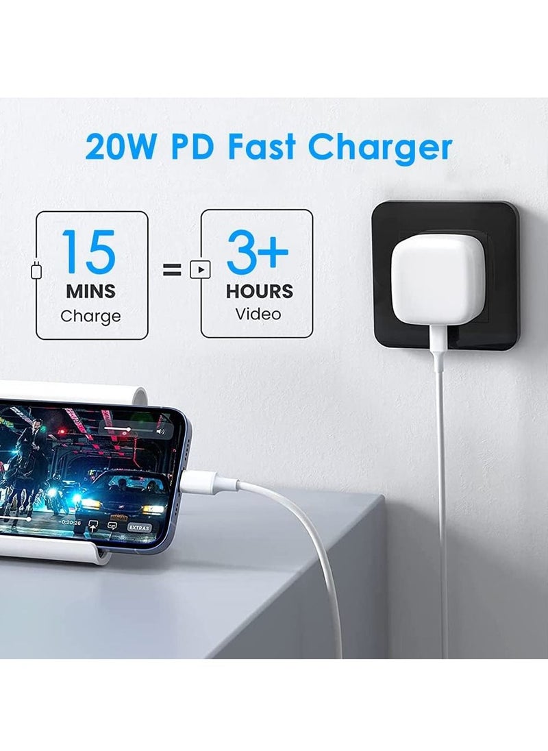 Generic - MFi Certified 20W USB C Fast Charger Plug Cable for iPhone 13 12 Pro Max/Mini/11/XS/XR/X/8 Plus/iPad - Image 1