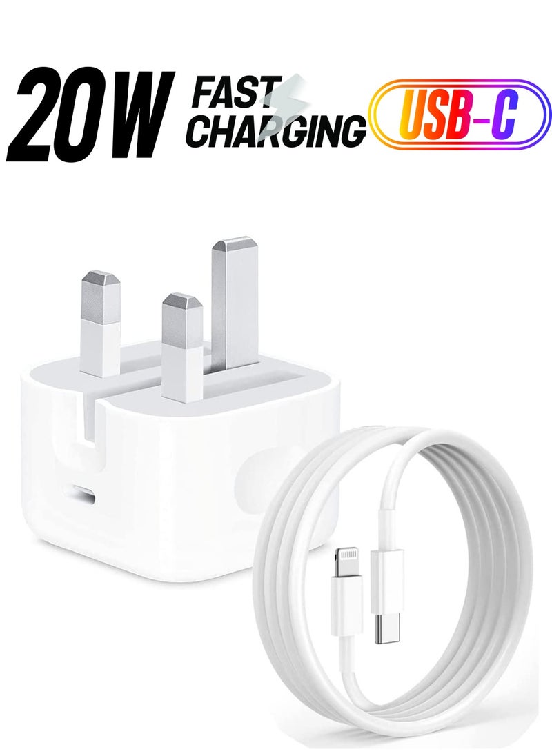 Generic - MFi Certified 20W USB C Fast Charger Plug Cable for iPhone 13 12 Pro Max/Mini/11/XS/XR/X/8 Plus/iPad - Image 1