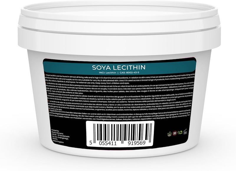 Mystic Moments SOYA Lecithin Natural Emollient for Skincare Haircare High in B Vitamins Antioxidants Softening Moisturising for Dry Skin Ideal for Creams Lotions Shampoos 500g - Image 2