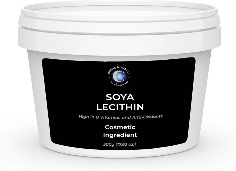 Mystic Moments SOYA Lecithin Natural Emollient for Skincare Haircare High in B Vitamins Antioxidants Softening Moisturising for Dry Skin Ideal for Creams Lotions Shampoos 500g - Image 1