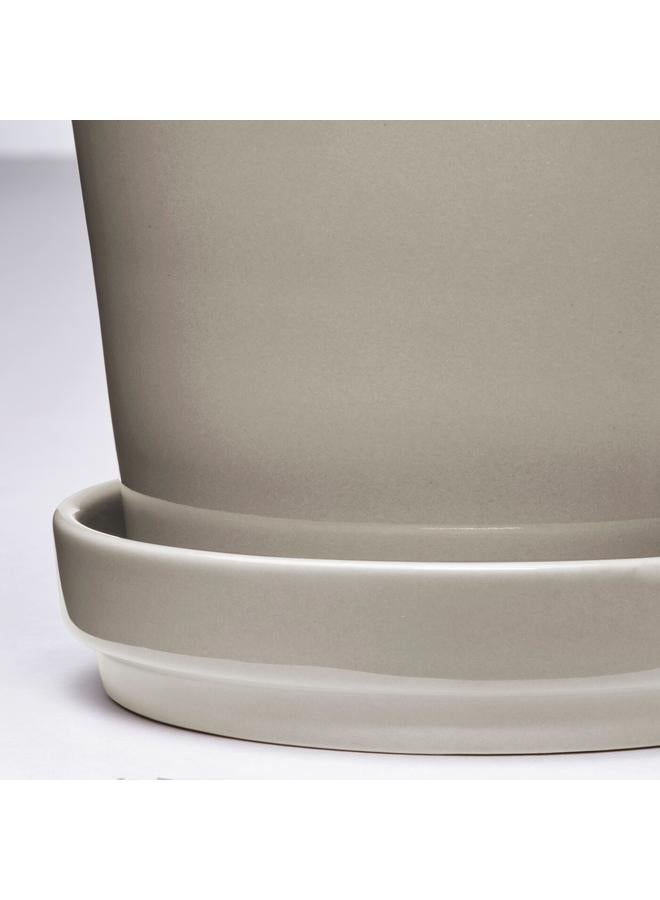 Zaboon Plant Pot With Saucer, In/Outdoor/Grey/Beige, 9 Cm - Image 4