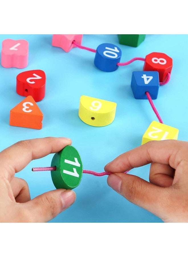 مورين لعبة تعليمية من MUREN® Teaching Clock للتعلم المبكر، لعبة ألغاز خشبية بأشكال هندسية وألوان، لعبة ألغاز تعليمية مبكرة، من سن 3 إلى 10 سنوات - قطعة واحدة - متعددة الألوان - Image 4