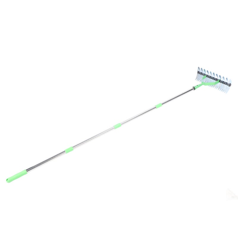Alloy Steel Lawn Straw Rake 1.7 Meter Tool for Cleaning Dead Grass Loosening Soil - Image 2