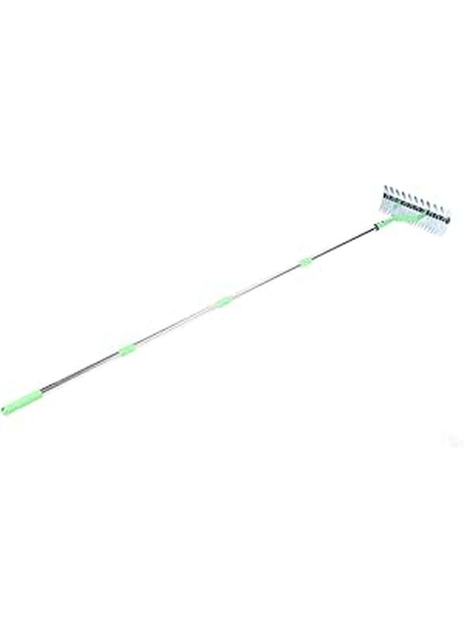 Alloy Steel Lawn Straw Rake 1.7 Meter Tool for Cleaning Dead Grass Loosening Soil - Image 1