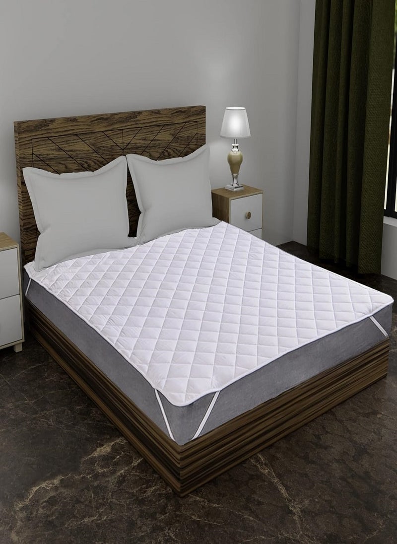 Blueberry Quilted Mattress Protector 200TC Top With Non Woven Interlining and 4 Corner Elastic 120x200cm - Image 1
